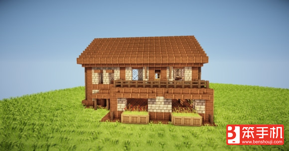 我的世界小别墅建筑图文攻略 两层小别墅建造